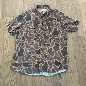 Over under camo shirt ultra light with zip pockets